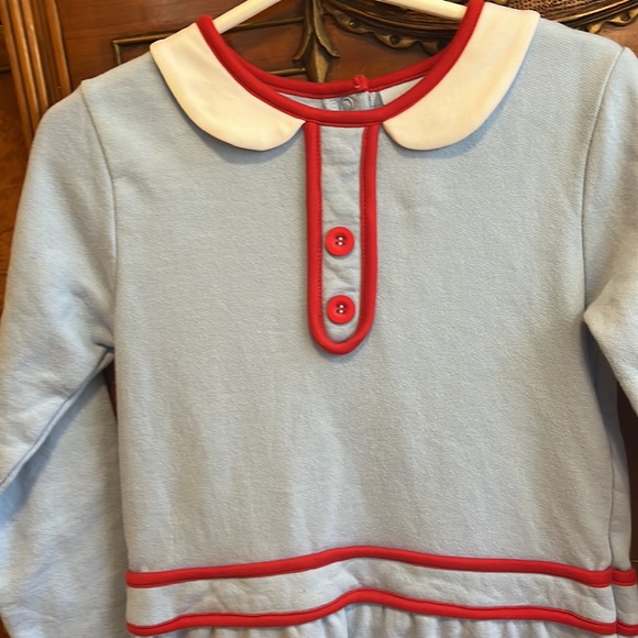 Bella Bliss Little Girl’s Carly Collared Long Sleeve Dress Size 5 - Picture 4 of 6